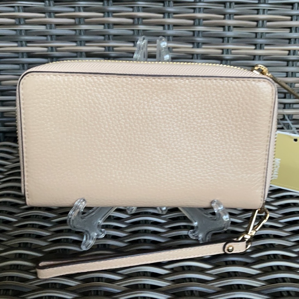 Michael Kors Jet Set Travel Lg Flat Multifunctional Phone Case-Wristlet-Wallet - Picture 10 of 16